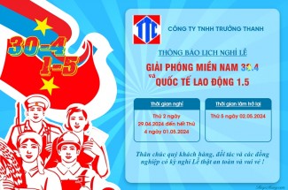 Thông báo lịch nghỉ lễ 30/4 - 1/5-2025