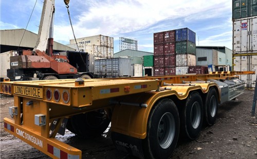 Sơmi Rơ-moóc Cổ Cò 45 Feet 3 Trục, 6 Gù – CIMC sản xuất 2025