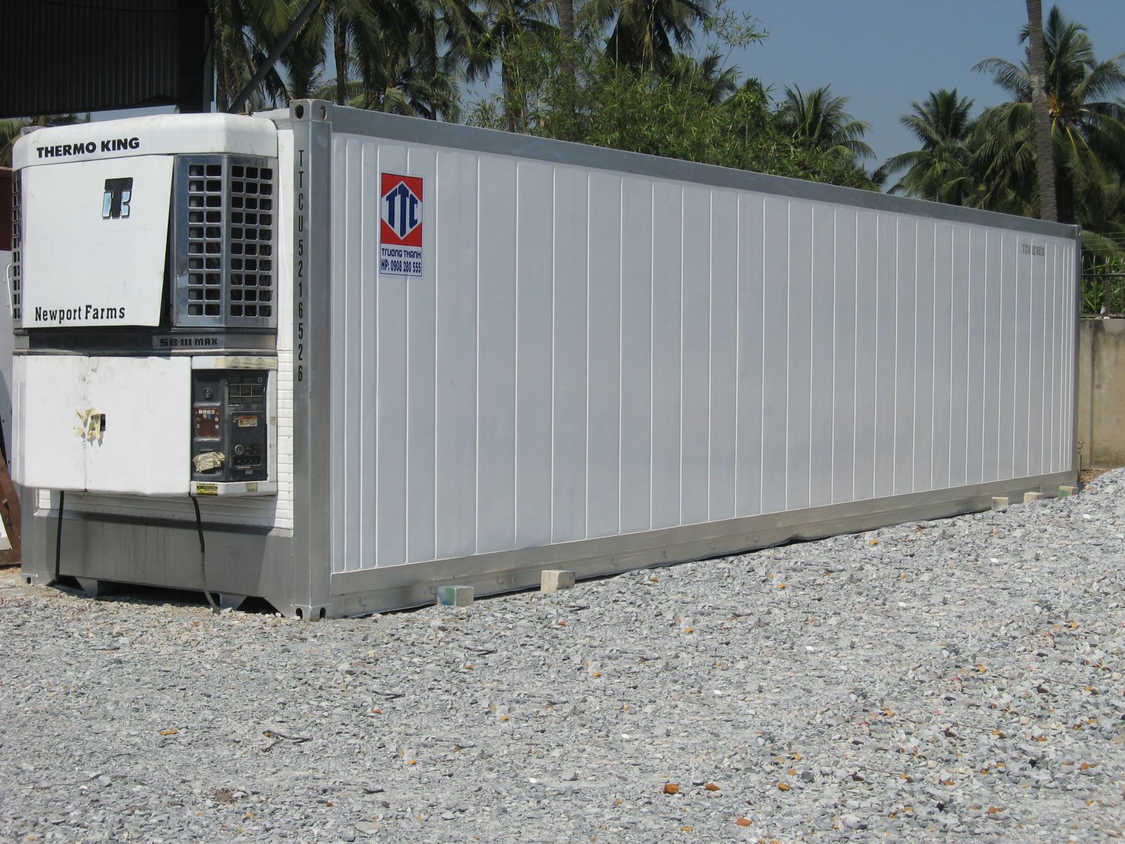 container lạnh bít vách 45 feet